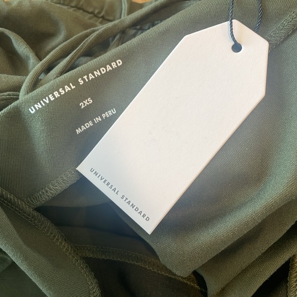 Universal Standard Havana Define Jersey Dress Midi length color Nori NWT 2XS 6-8 - Picture 10 of 10